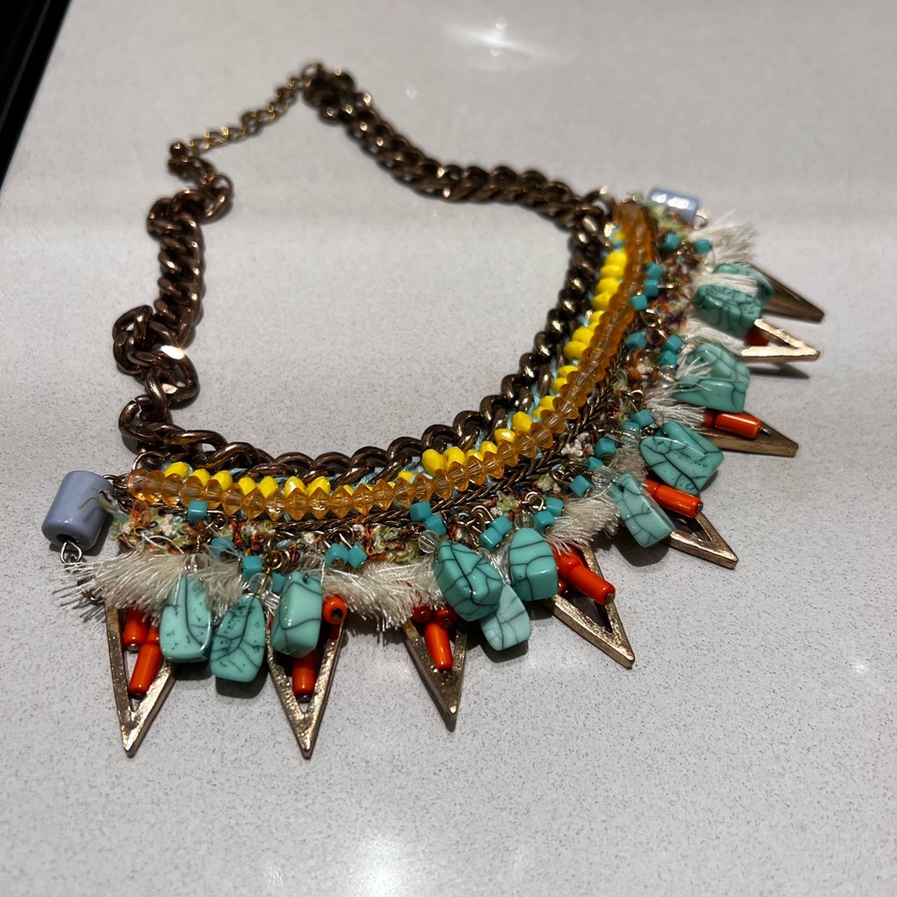 Multi-Color Texture Necklace